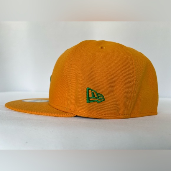 Houston Astros New Era X Premium Silver Anniv. Mango MLB Fitted Hat Size:7 1/8 - Picture 4 of 8